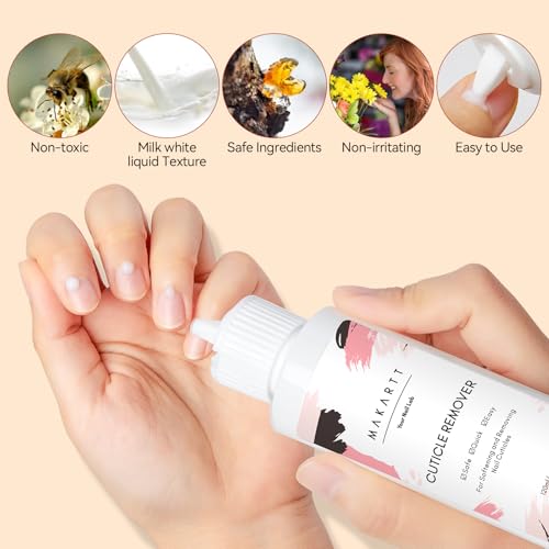 Makartt Cuticle Remover Kit - Trimmer, Pusher & Oil Set