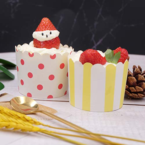 Gabkey Large Paper Cake Baking Cups – Set of 100, 7cm