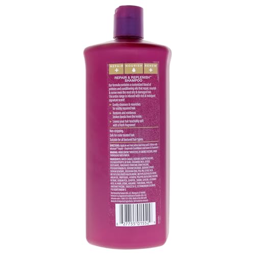Infusium Repair & Replenish Shampoo 33.8 oz - Moisturizing & Clarifying with Ceramides, Keratin & Argan Oil