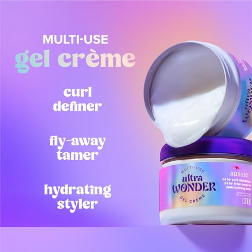 Aussie Ultra Wonder Gel-Cream 10.1oz All-in-1 Moisturizing Hair Styler for Curl & All Hair Types