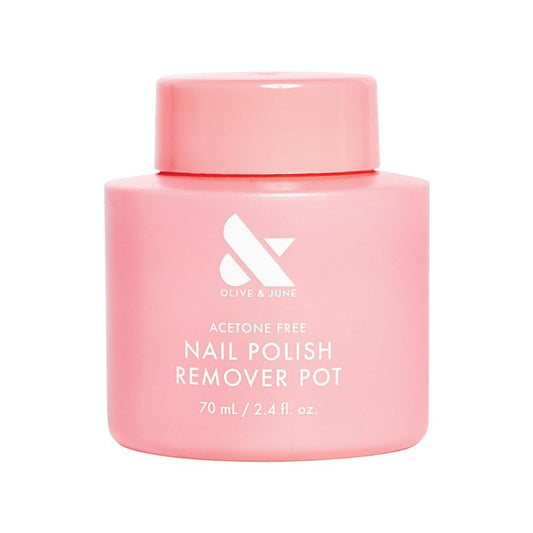 Acetone-Free Nail Polish Remover Pot - Gentle, No-Mess Formula | Vegan & Cruelty-Free | 70mL