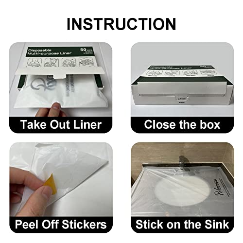 Pelocapa Disposable Hair Beard Catchers, Disposable Sink Protectors Liners for Trimming, 20 Pcs Large Sink Covers for Beard Grooming