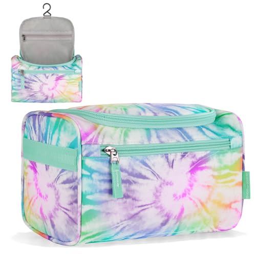 Choco Mocha Tie Dye Kids Toiletry Bag - Waterproof & Hangable