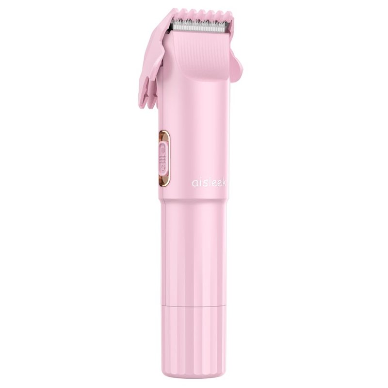 aisleek Bikini Trimmer for Women, 2-in-1 Electric Razor with Trimmer & Foil Shaver, Cordless Rechargeable Body Groomer with Guide Combs, Smooth Hair Removal for Pubic, Legs, Underarms & Face
