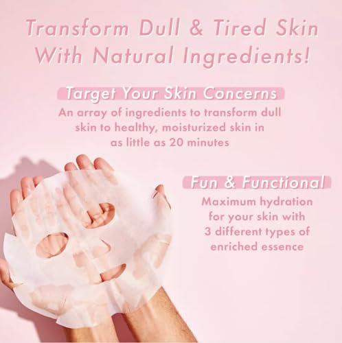 TONYMOLY Super Food Mask Bowl Ampoule - Hydrating Korean Face Sheet Mask Set