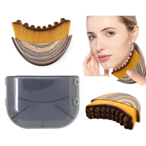 1/2 PCS Lymphatic Contour Face Brush for Sculpting ? Anti-Puffiness, Detox & Lift, Improves Skin Glow & Absorption(1 Pcs Contour Face Brush)