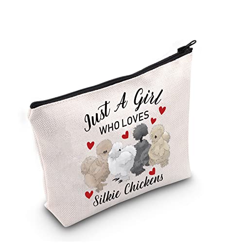 Who Loves Silkie Chickens Makeup Bag - G2TUP Cosmetic Pouch