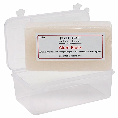 Parker Large Alum Block - Natural Antiseptic Aftershave Treatment (125g)