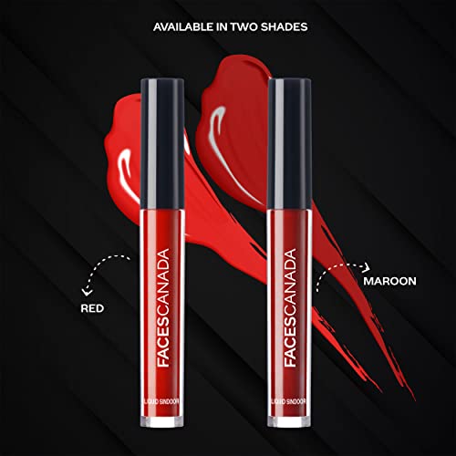 FACESCANADA Liquid Sindoor - Maroon, Smudge-Proof & Quick-Dry