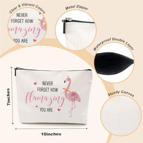 Funny Pink Flamingos Cosmetic Bag Flamingo Gifts Decor Party Supplies