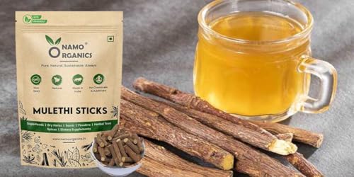 Organic Mulethi Stick for Throat Relief - 100g Licorice Roots
