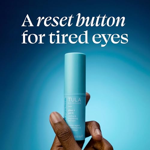 TULA Skin Care Spresso Energizing Eye Balm - Energizing & Hydrating Caffeine Under Eye Treatment for Dark Circles, Portable and Perfect to Use On-the-go, 0.35 oz.