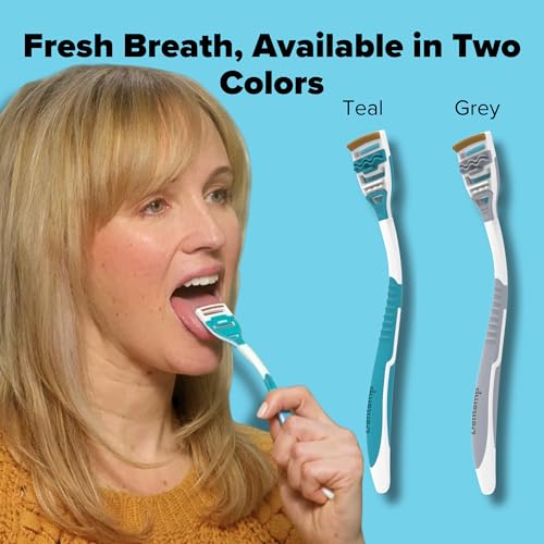 Dentemp Copper Infused Tongue Scraper - 2 Pack, Oral Hygiene Tool for Fresh Breath