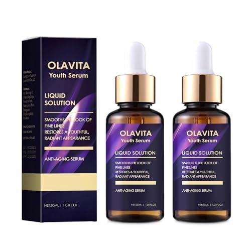 Genvyne 2 Pack Liquid Anti-Aging Serum with Collagen & Hyaluronic Acid for Face