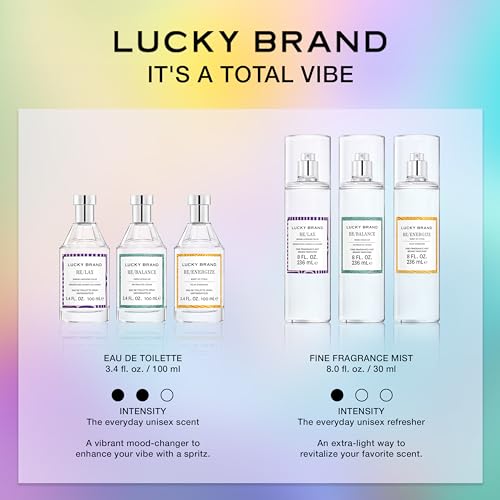 Lucky Re/Energize Unisex Fragrance Spray 3.4 Fl Oz - Mood-Evoking Citrus & Floral