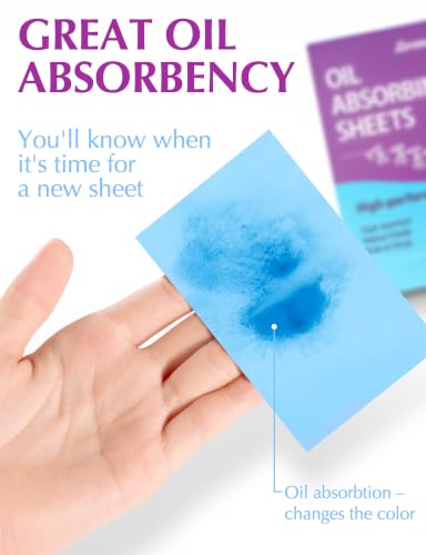 Zorom's Oil Absorbing Blotting Sheets for Oily Skin - 50 Pack