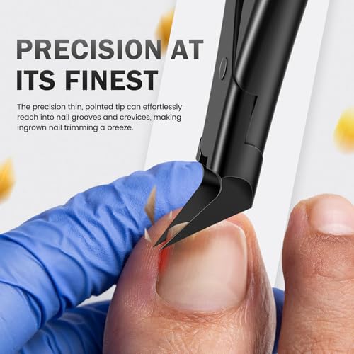 BEZOX Toenail Clippers for Thick Nails with Long Soft Grip Handle