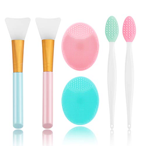 Yokilly 6-Piece Silicone Face Scrubber Kit for Deep Cleansing & Blackhead Removal