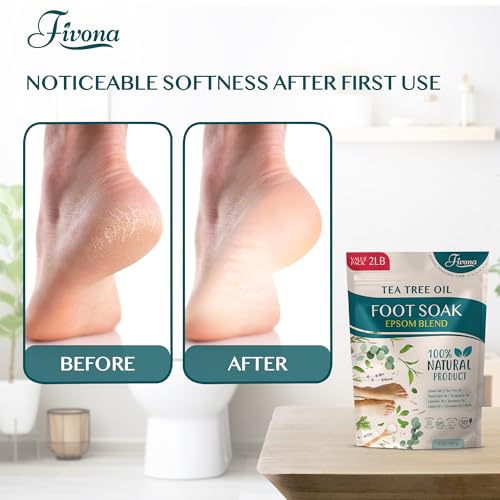 Tea Tree Foot Soak Blend 2 LB - Epsom Salt for Soft Feet