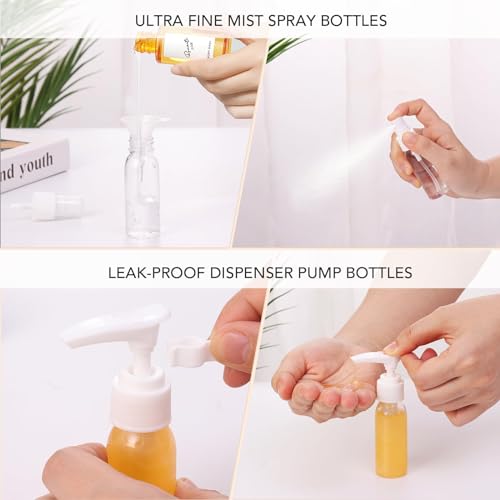 Muslish 21 Pack Travel Bottles Set – Leak-Proof TSA Approved Silicone Containers