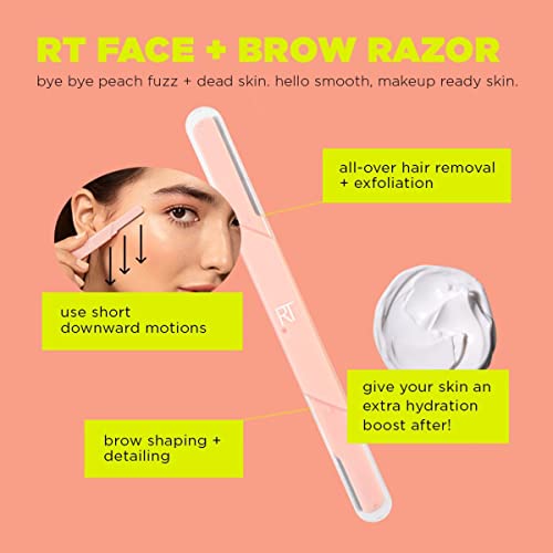 Real Techniques Dual-Ended Face & Brow Razors, 3 Count Set