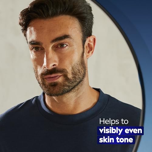NIVEA MEN Age Defense Advanced Face Serum 1 Fl Oz - Dark Spot & Wrinkle Reduction with Thiamidol & Hyaluronic Acid