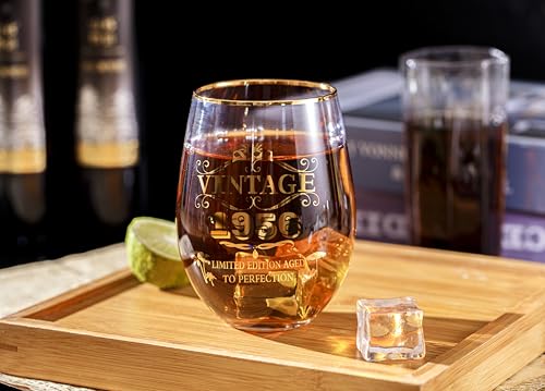 Personalized Vintage 1956 Wine Gift Box for 70th Birthday