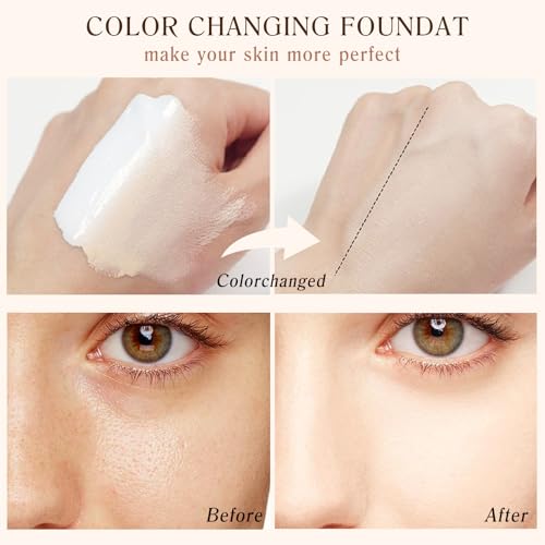 4-in-1 Waterproof Foundation with SPF 50+ | Color Changing & Longwearing
