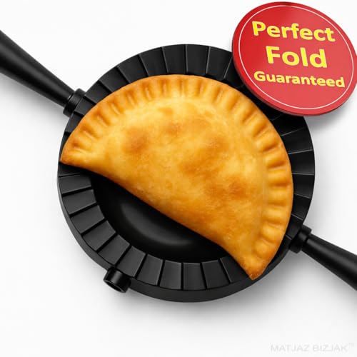 6-Inch Jumbo Empanada Maker Press - Professional Dough Cutter & Sealer