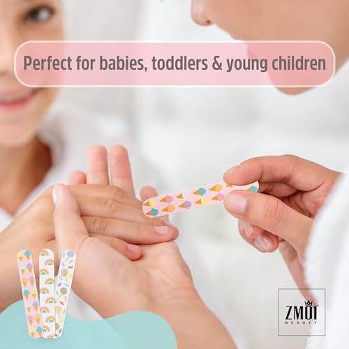 Gentle Baby Nail File - Colorful Mini Emery Boards for Toddlers