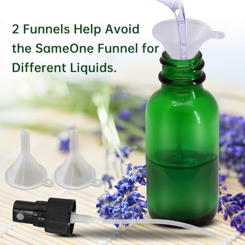 12Pcs 1 oz Reusable Glass Spray Bottles - Leak-Proof Fine Mist for Travel & Skin Care
