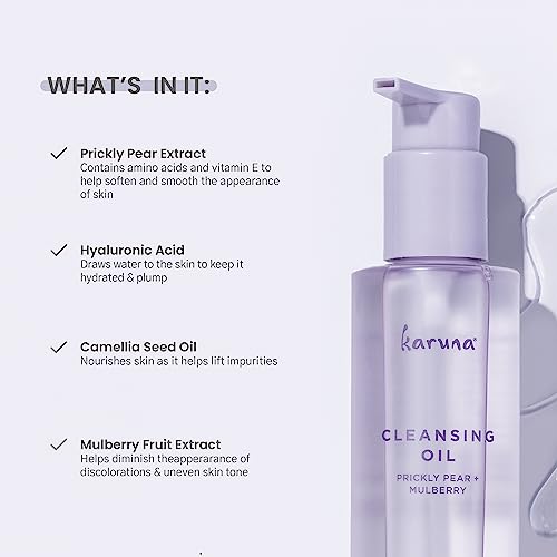 Karuna Cleansing Oil 5.07 Fl Oz - Gentle Makeup Remover for All Skin Types