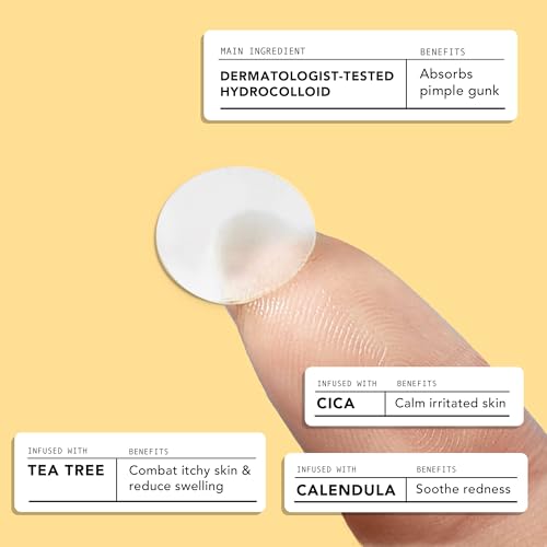 Avarelle Invisible Hydrocolloid Acne Patches - Ultra Thin Day Spot Treatment