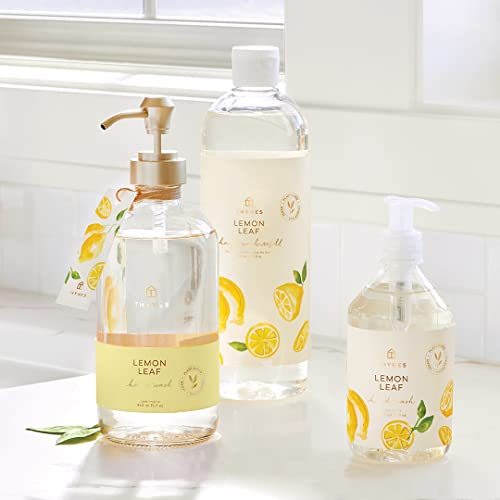 Thymes Lemon Leaf Hand Wash - 9oz Moisturizing Liquid Soap with Pump