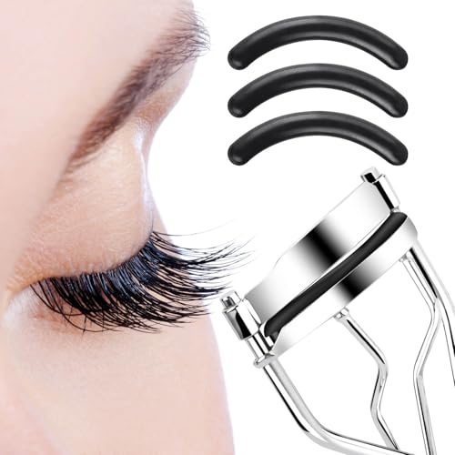 100 Pack Eyelash Curler Refills - Premium Silicone Rubber Pads