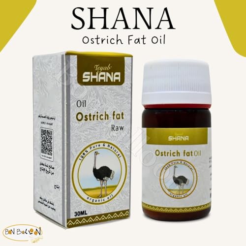 Pure Ostrich Oil for Skin Hair & Body - 30ml Cold Pressed Non-GMO Halal