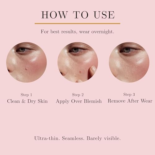 Maëlle Hydrocolloid Blemish Patches - Invisible Acne Spot Treatment, 30 Ct