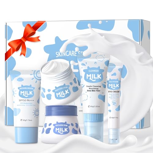 Milk Skincare Set for Girls - Acne Relief & Daily Moisturizing