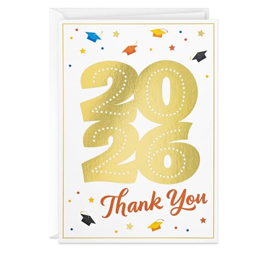 Hallmark Graduation Thank You Cards - Class of 2026, Bulk 40 Pack