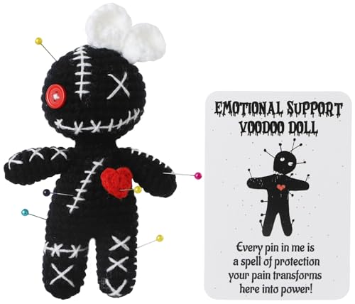 Handmade Positive Crochet Voodoo Doll - Emotional Support Gift