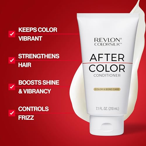 Revlon ColorSilk Bond Repair Hair Color & Conditioner Bundle, Soft Black