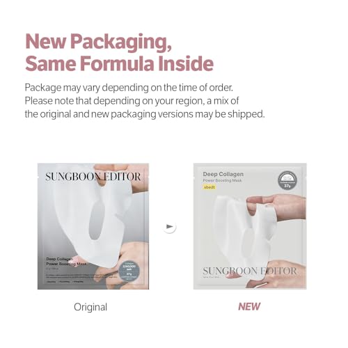SUNGBOON EDITOR Deep Collagen Overnight Face Mask Pack of 4 – Hydrating & Wrinkle Care