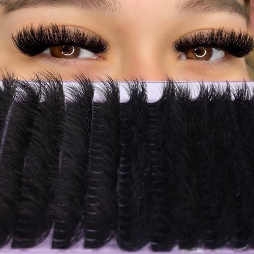 Winifred Wispy Volume Cluster Eyelash Extensions 240pcs - D Curl Mink Lashes
