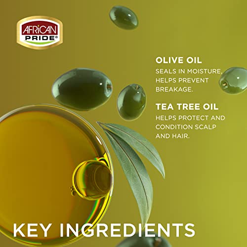 African Pride Olive Miracle Silky Smooth Edges, Coconut - 3 Pack (2.25oz)