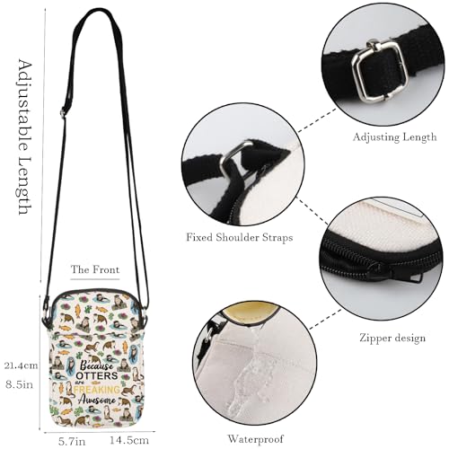 WCGXKO Otters Cr Zipper Pouch Crossbody Bag - Sea Otter Gifts Lover