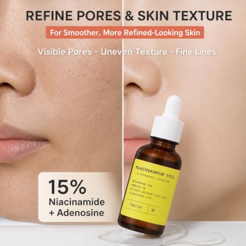 15% Niacinamide & Vitamin C Serum for Face - 1 fl oz