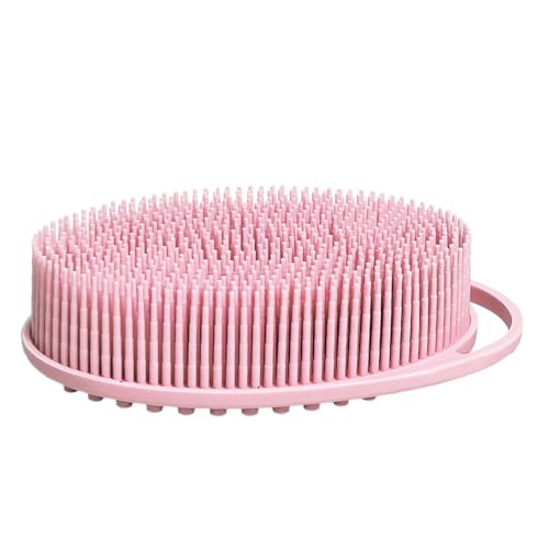 Silicone Body Scrubber - Dual-Sided Exfoliating Bath Brush for All Skin Types