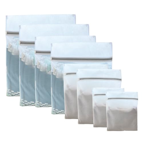 8 Pcs Mesh Laundry Bags for Delicates - Durable Wash Bags for Protection