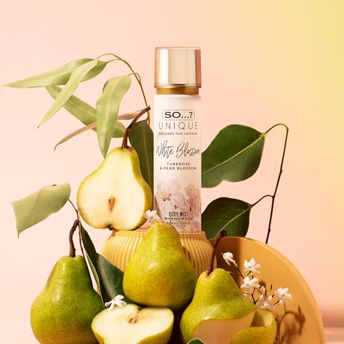 So...? Unique White Blossom Body Mist - Floral Vanilla Perfume for Women, 5.1 oz