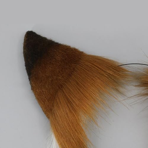 Faux Fur Wolf Fox Ears Headband - Cosplay & Party Accessory